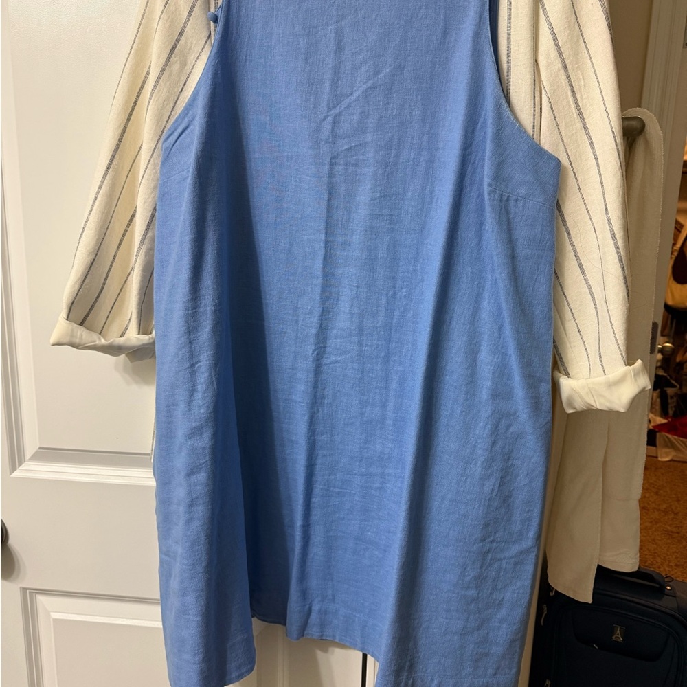 Abercrombie & Fitch Blue Sleeveless Tank mini dress